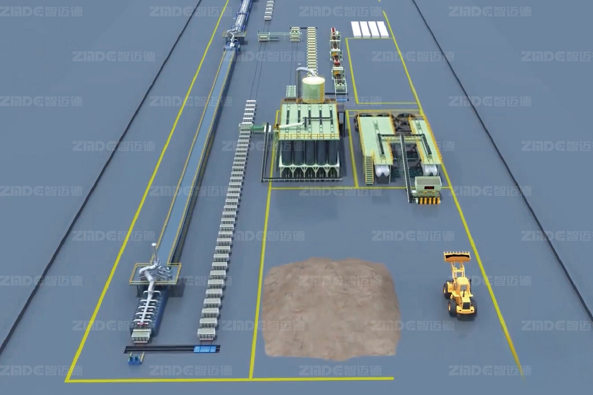 Zhi Zhujing sintered lightweight wall production line