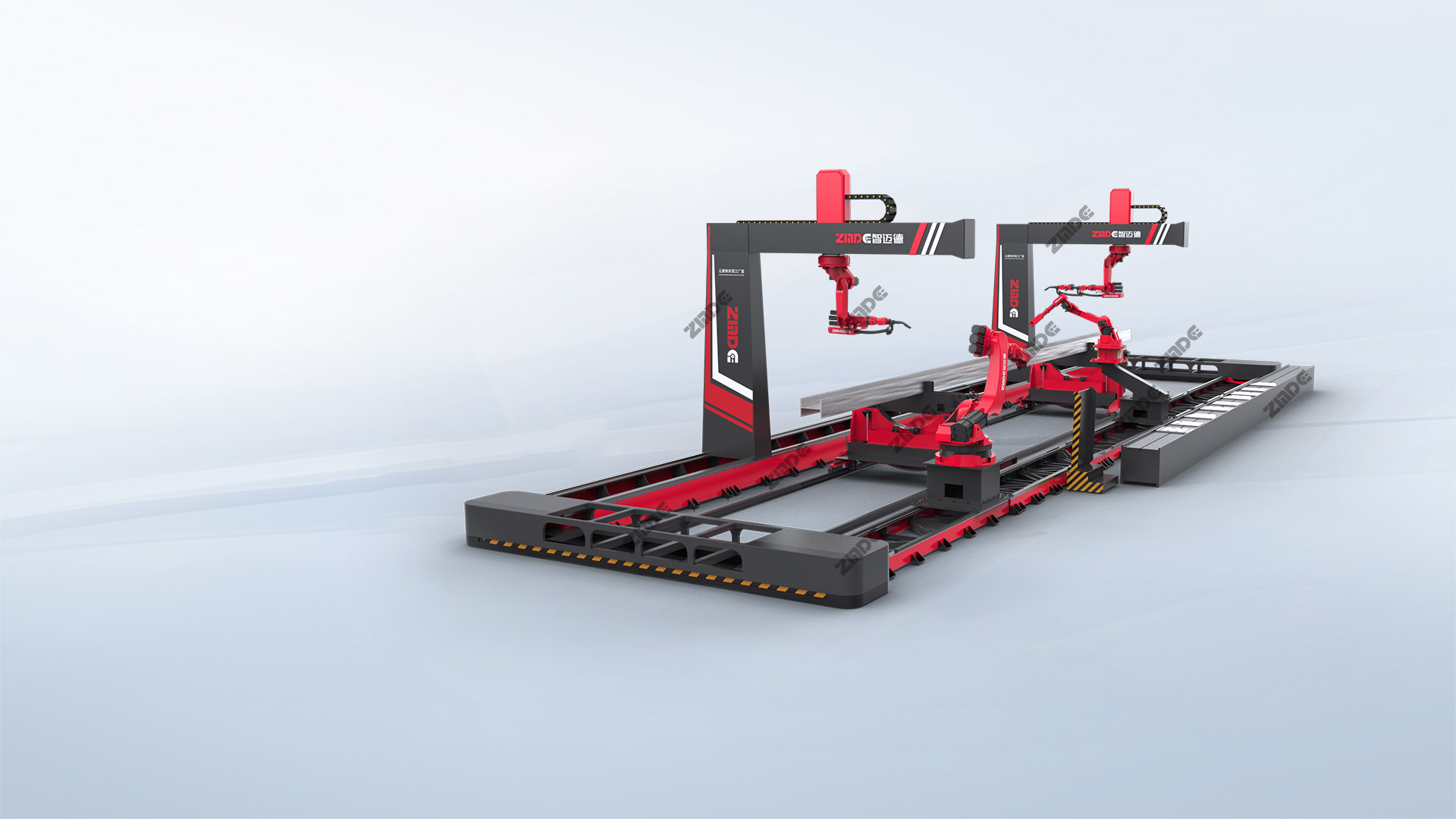 装配式建筑钢梁机器人智能铆焊生产线